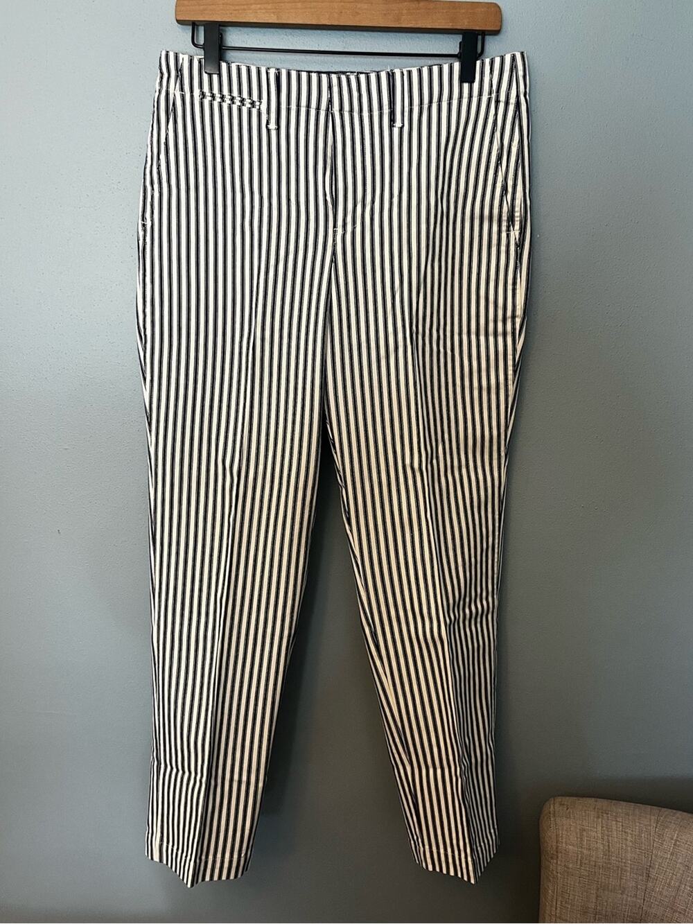 Lands’ End Striped Slim Leg Pants